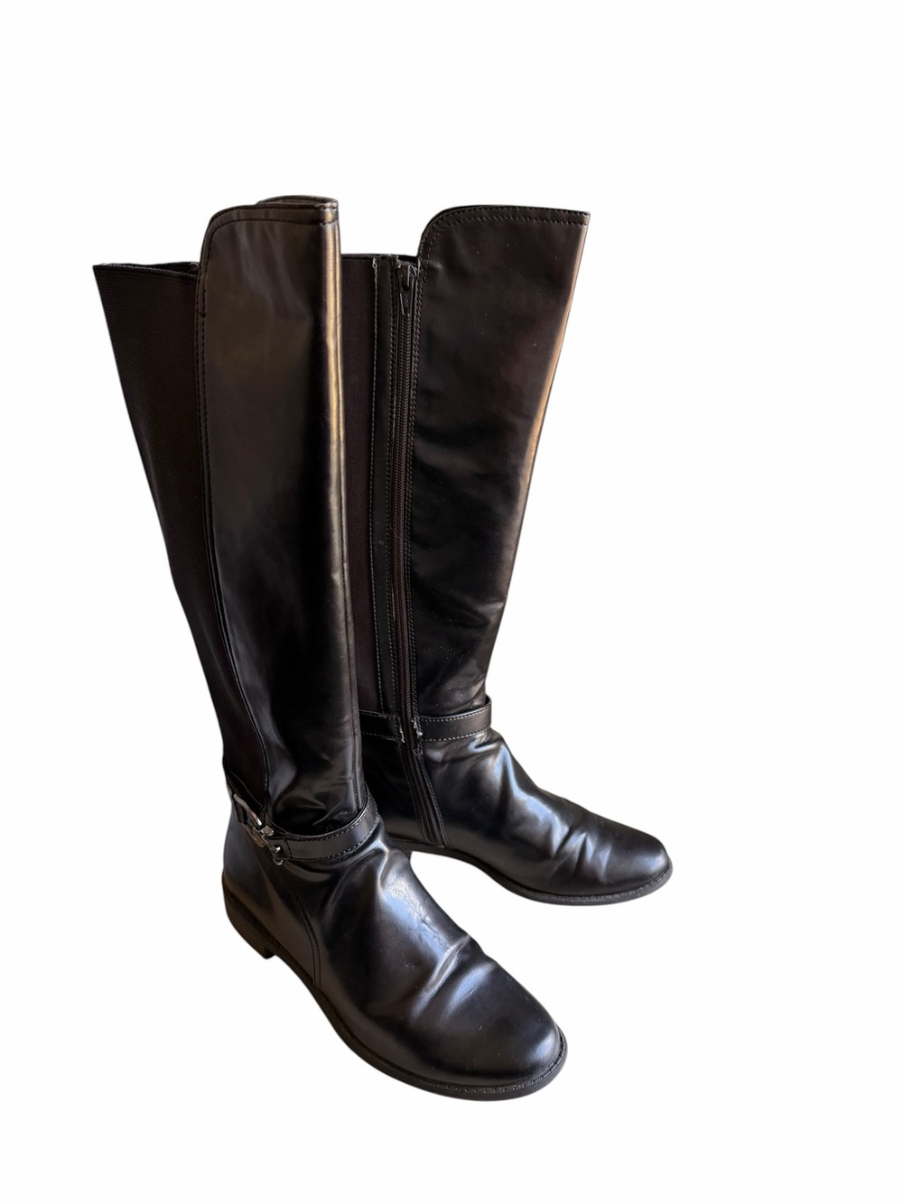 Anne Klein 7.5 US / 5.5 UK Classic Black Knee-High Women's Riding Boots Carlene